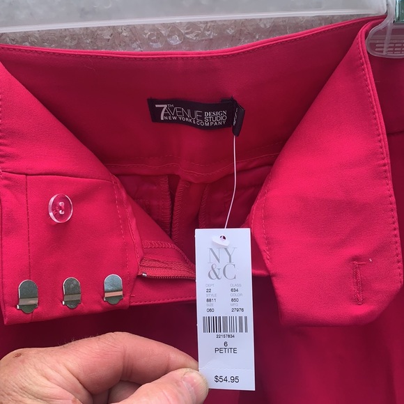 7th Ave Pink Ankle Pants w/tags - Picture 4 of 4